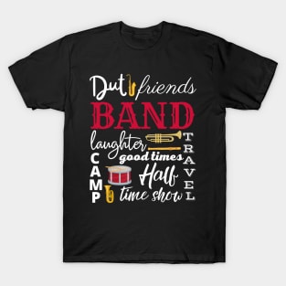 Marching Band Word Cloud T-Shirt